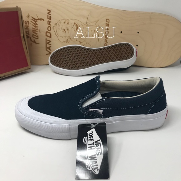 VANS Slip On Pro Toe-Cap Reflecting Blue Suede W - Picture 4 of 8